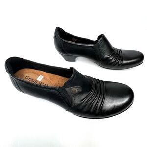 Cobb Hill ADELE by New Balance Women's 11N Black Leather Loafers Bootie Shoes